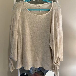Cream Knot Sweater
